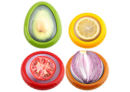 Antioxidant silicone fruit and vegetable storage c